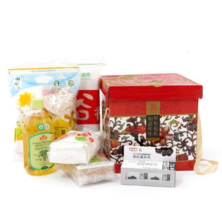 实谷园 百家福 有机食品礼盒 杂粮礼盒 有机礼品 5900g