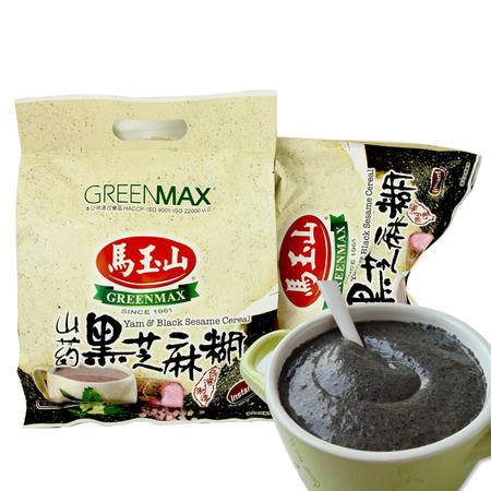 马玉山 台湾进口 山药黑芝麻糊 饮品多谷杂粮早餐 冲调饮品 525g 袋装